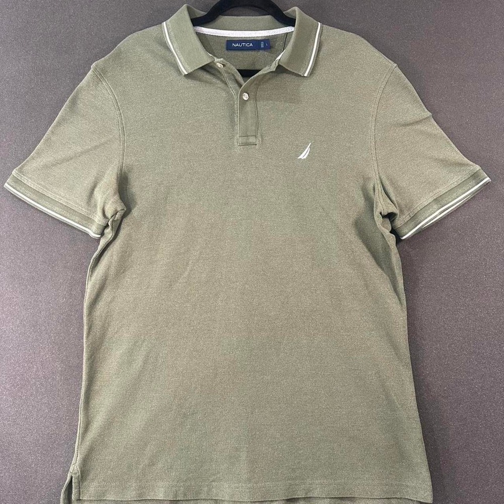 Nautica green polo shirt Size L